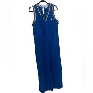 Juicy Couture Blue Sleeveless Jumpsuit with Striped Trim